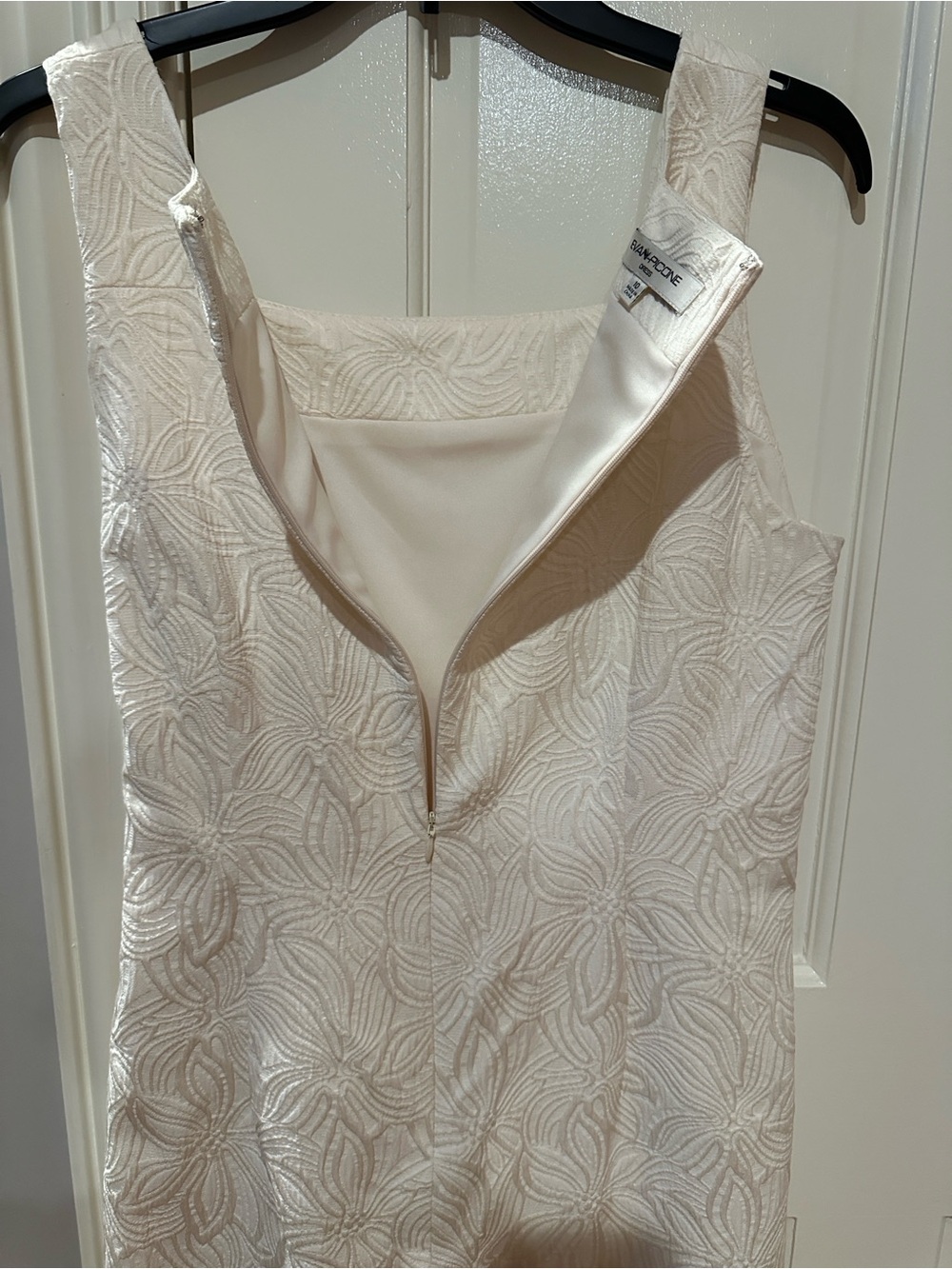 Evan Picone Ivory Textured Dress - Picture 4 of 8